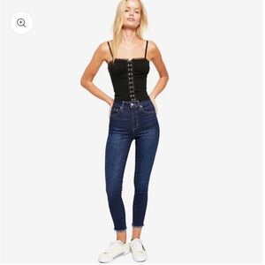 Free People | We The Free Raw High Rise Jeggings Sz 27 nwt